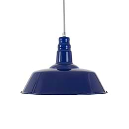 Midnight Blue Industrial Pendant Light