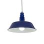 Midnight Blue Industrial Pendant Light - Argyll - Soho Lighting