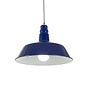 Midnight Blue Industrial Pendant Light - Argyll - Soho Lighting