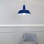 Midnight Blue Industrial Pendant Light - Argyll - Soho Lighting