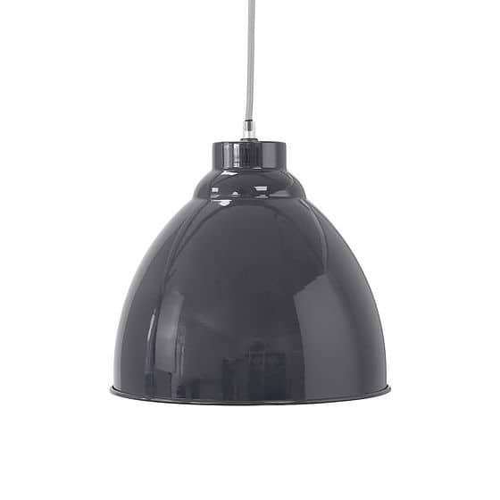 Oxford Vintage Pendant Light Leaden Grey Slate No Chain