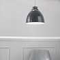 Oxford Vintage Pendant Light Leaden Grey Slate No Chain