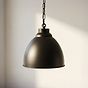 Matt Black Vintage Pendant Light - Oxford - Soho Lighting
