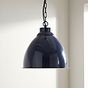Oxford Vintage Pendant Light Squid Ink Navy Blue - Soho Lighting