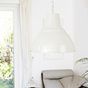 Compton Clay White Industrial Bell Pendant Light