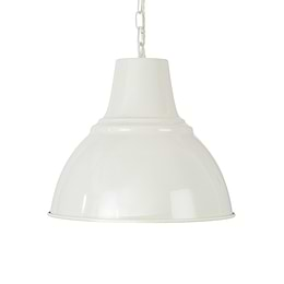 White Industrial Pendant Light