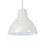 Compton Clay White Industrial Bell Pendant Light