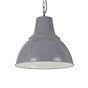 Compton French Grey Industrial Bell Pendant Light