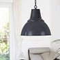 Compton Leaden Grey Industrial Bell Pendant Light