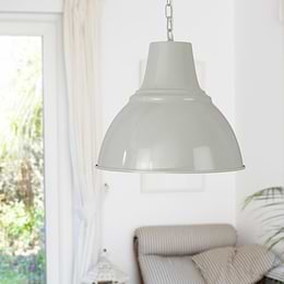 Pale Grey Bell Pendant Light
