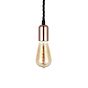 Rose Gold Exposed Bulb Pendant Light