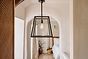 Geo Trapeze Metal and Glass Lantern Pendant Light - Ludlow Collection