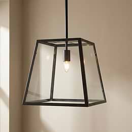 Glass lantern pendant Light