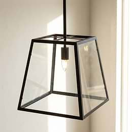 Glass lantern pendant Light