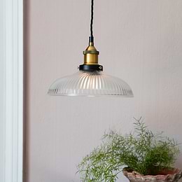 Romilly Dome Etched Glass French Style Bedroom Pendant Light - Soho Lighting