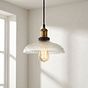 Romilly Dome Etched Glass French Style Bedroom Pendant Light - Soho Lighting