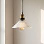 Romilly Tapered Etched Glass French Style Pendant Light - Soho Lighting