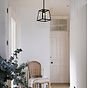 Small Geo Trapeze Metal and Glass Lantern Pendant Light - Ludlow Collection