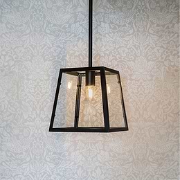 Black Lantern Pendant Light