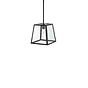 Small Geo Trapeze Metal and Glass Lantern Pendant Light - Ludlow Collection