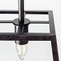 Small Geo Trapeze Metal and Glass Lantern Pendant Light - Ludlow Collection