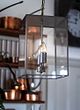 Matt Black Small Lantern Pendant Light
