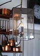 Soho Lighting Langdon Lantern Pendant Small Matt Black