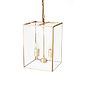 Soho Lighting London Lantern Pendant Crossbar Small Brass