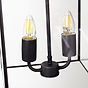 Soho Lighting London Lantern Pendant Crossbar Small Matt Black