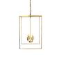 Soho Lighting London Lantern Pendant Crossbar Large Brass