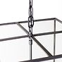 Soho Lighting London Lantern Pendant Crossbar Large Matt Black