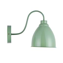 Satin Chalk Mint Green Vintage Wall Light - Oxford - Soho Lighting