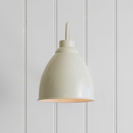 Satin Clay White Cream Vintage Wall Light - Oxford - Soho Lighting