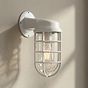Broadwick Clay White IP44 Rated Nautical Bathroom Bulkhead Wall Light - Soho Lighting