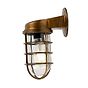 Broadwick Stained Brass IP44 Rated Nautical Bathroom Bulkhead Wall Light - Soho Lighting