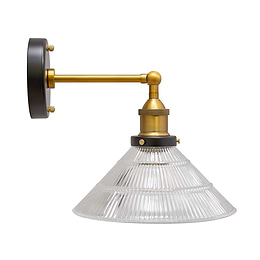 Glass Funnel Wall Light
