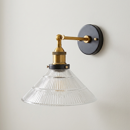 Glass Funnel Wall Light