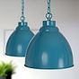 Teal Pendant Light - Oxford Vintage - Soho Lighting