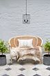Matt Black Small Lantern Pendant Light