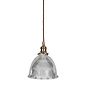 Soho Lighting D'Arblay Lacquered Antique Brass French Style Scalloped Prismatic Glass Dome Pendant Light