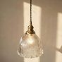 Soho Lighting D'Arblay Lacquered Antique Brass French Style Scalloped Prismatic Glass Dome Pendant Light