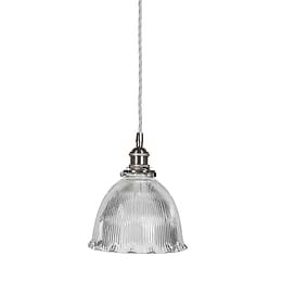 Nickel Dome Pendant Light