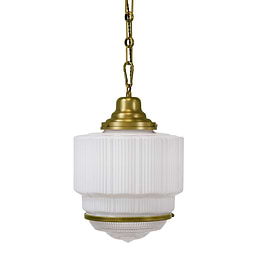 Bronze Art Deco Pendant Light