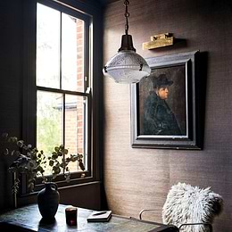 Brass Dome Pendant Light
