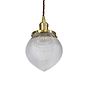 Soho Lighting Hollen Acorn Polished Brass Prismatic Glass Pendant - The Schoolhouse Collection