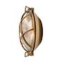 Soho Lighting Carlisle Grid Prismatic Glass IP65 Outdoor & Bathroom Laquered Solid Brass Bulkhead Wall Light