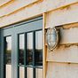 Soho Lighting Carlisle Grid Prismatic Glass IP65 Outdoor & Bathroom Laquered Solid Brass Bulkhead Wall Light