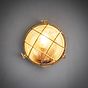 Soho Lighting Carlisle Grid Prismatic Glass IP65 Outdoor & Bathroom Laquered Solid Brass Bulkhead Wall Light