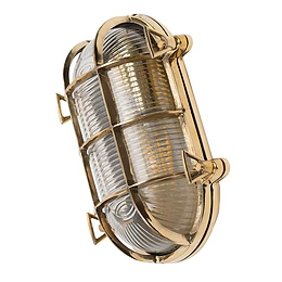 Solid Brass Bulkhead Outdoor Wall Light