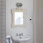 Soho Lighting Flaxman Nickel IP65 Bulkhead Outdoor & Bathroom Wall Light